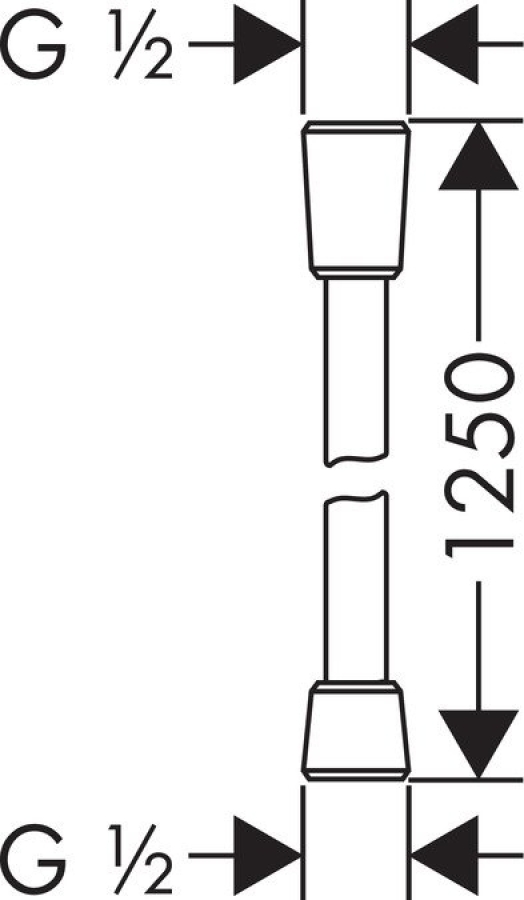Душевой шланг Hansgrohe Isiflex, 125 см., цвет хром - изображение 2