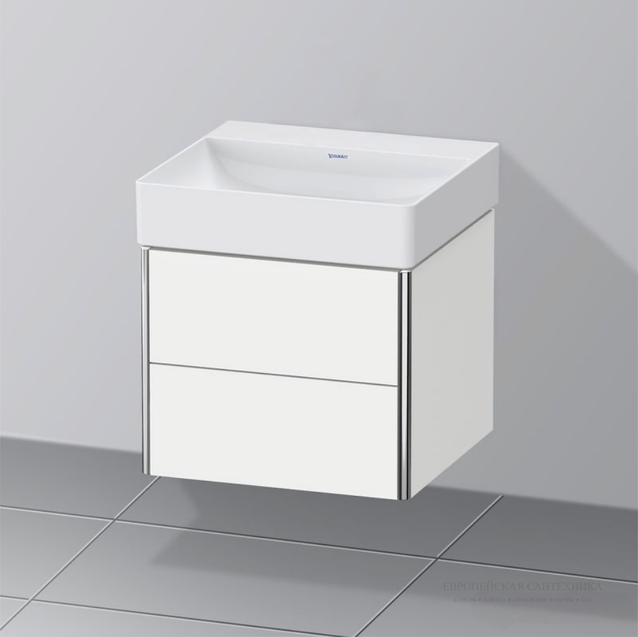 Раковина Duravit DuraSquare, 500х470 мм, без перелива, без отверстий под смеситель, шлифованная, цвет белый