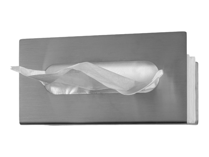 На изображении товар Полка/диспенсер CeaDesign Stem для бумажных полотенец, настенный монтаж, L-230 мм, цвет сатинированная нержавеющая сталь от официального представителя в Москве