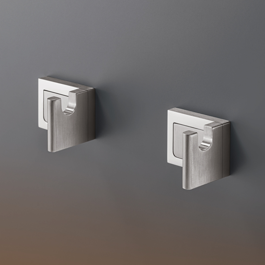 Крючок для ванной CeaDesign Duet, настенный, сталь, цвет Black Diamond сатинированный - изображение 2