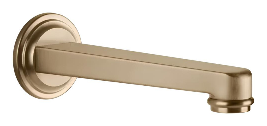 Излив Gessi Venti20, настенный, цвет Warm Bronze Br. PVD