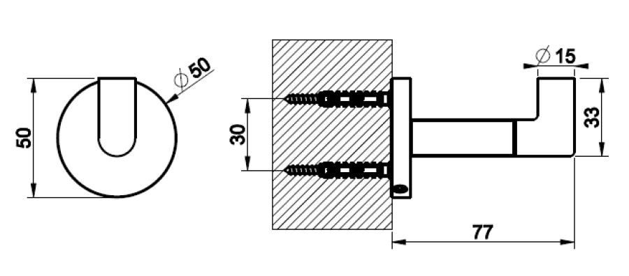 Крючок Gessi Ingranaggio, настенный, цвет Warm Bronze Brushed PVD - изображение 1