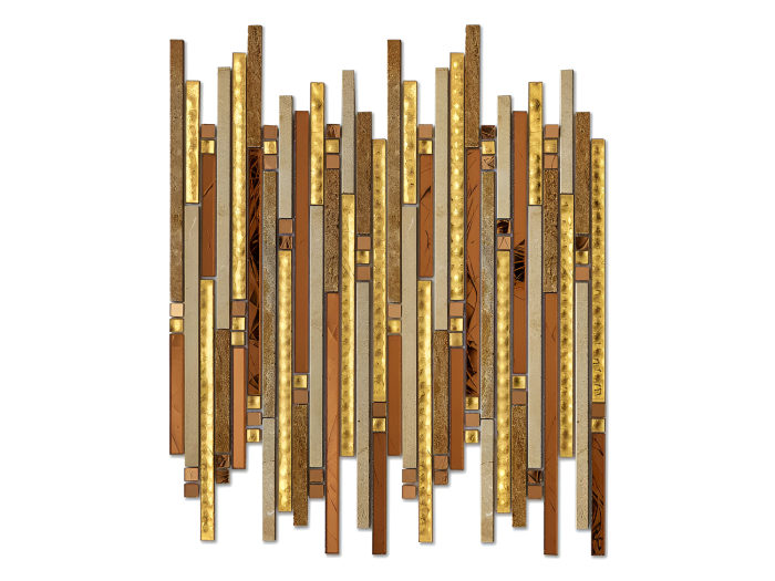 На изображении товар Sicis Стеклянная мозаика Fibers Thin Precious 286x325 mm от официального представителя в Москве