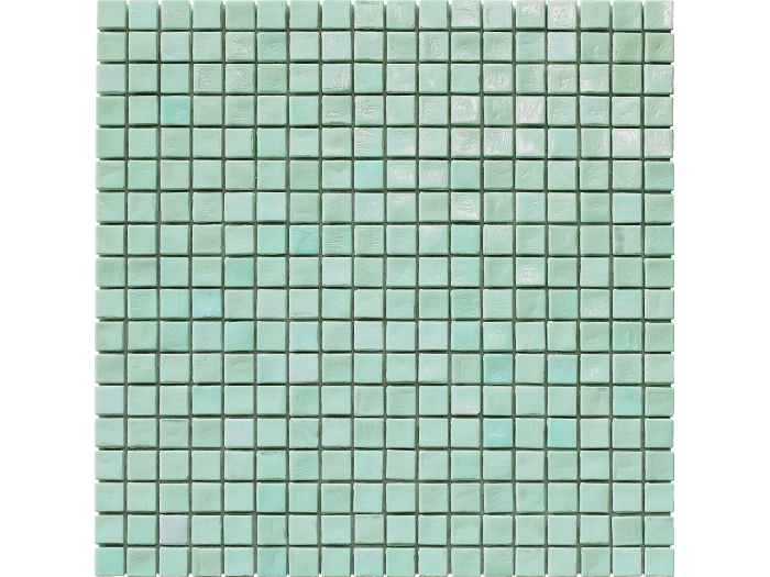 На изображении товар Sicis Стеклянная мозаика Murano Smalto Aquamarine 1 chips size 15x15 mm sheet-size 295x295 mm от официального представителя в Москве