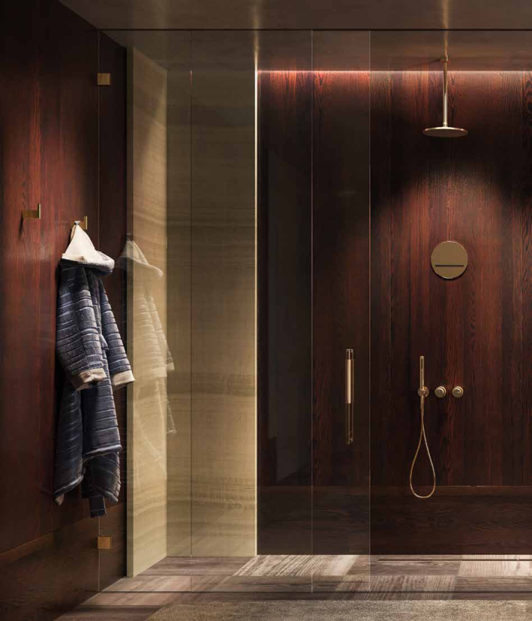 Шланговое подсоединение Gessi, с держателем лейки, цвет Antique Brass - изображение 2