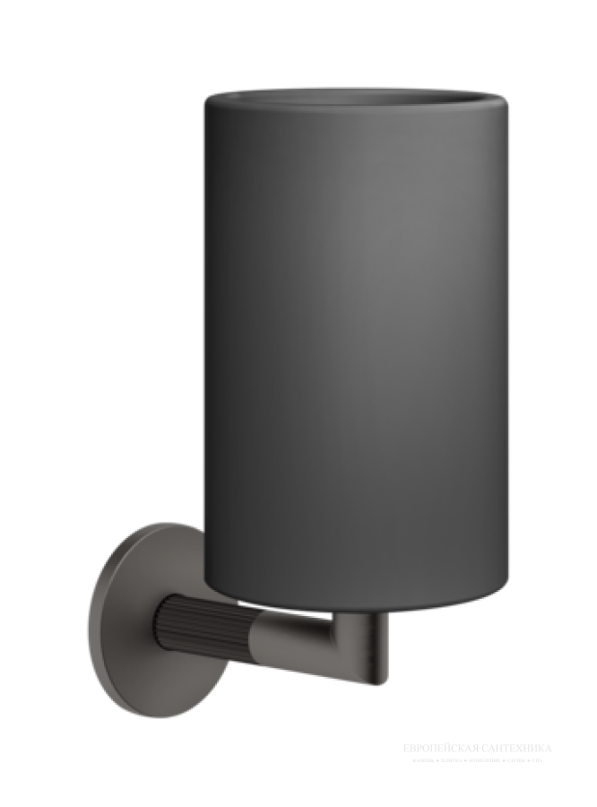 Стакан Gessi Ingranaggio, настенный, цвет Black Metal Brushed PVD