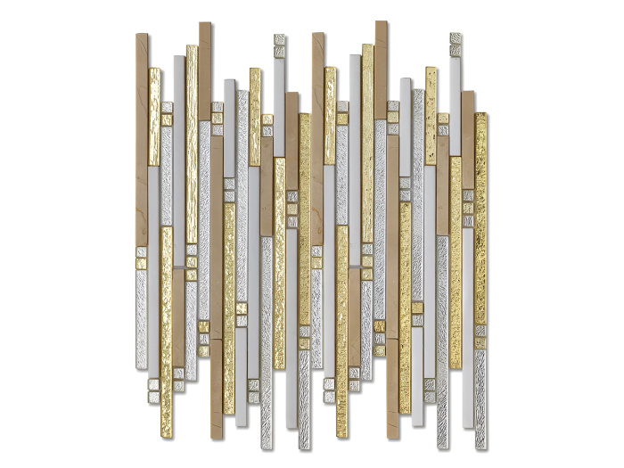 На изображении товар Sicis Стеклянная мозаика Fibers Thin Lino 286x325 mm от официального представителя в Москве