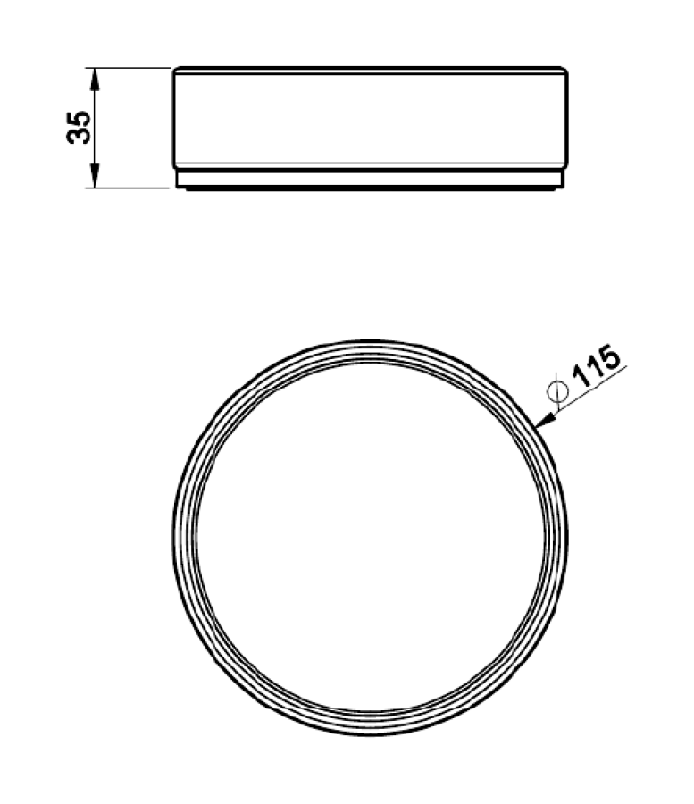 Мыльница Gessi Inciso, настольная, цвет White/Black Metal Brushed PVD - изображение 4