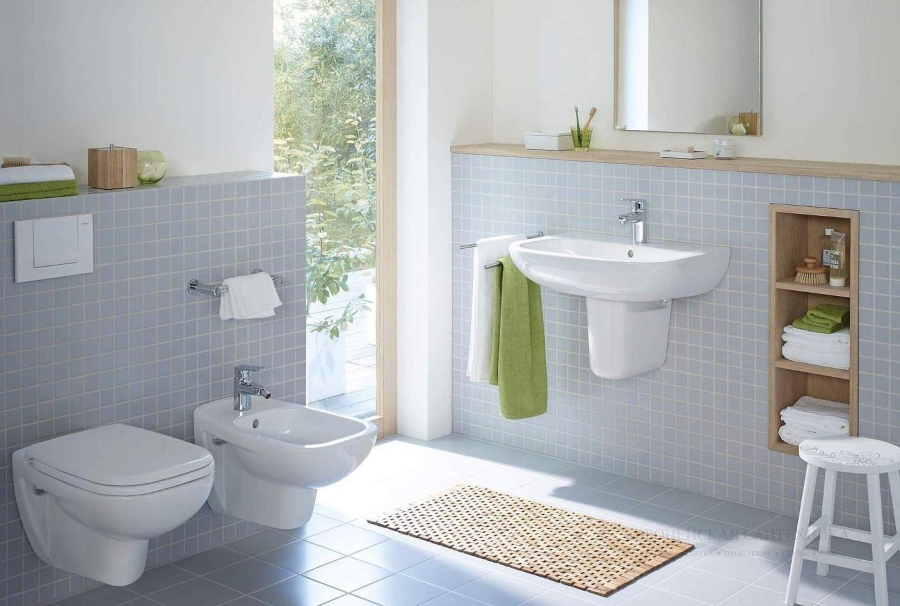 Раковина Duravit D-Code, 600x460 мм, с переливом, 1 отверстие смесителя, цвет белый - изображение 1