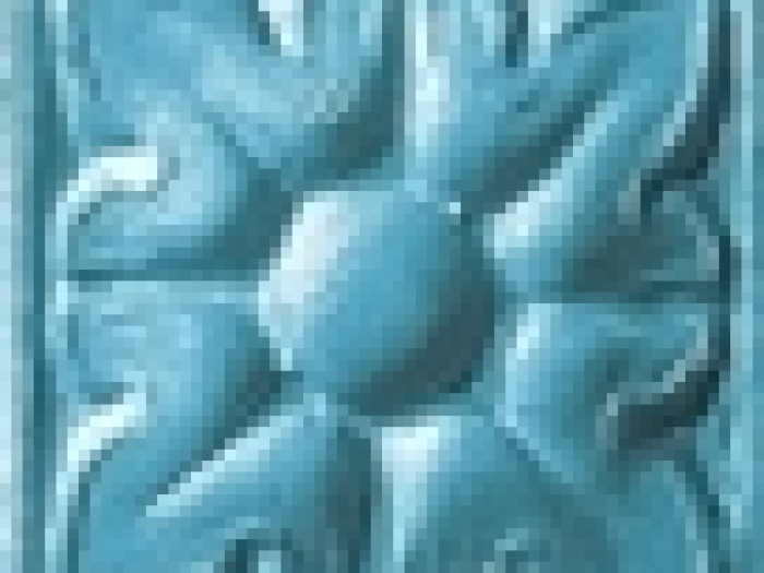 На изображении товар CERAMICHE GRAZIA Вставка AMARCORD TOZZETTO IGEA 3X3 DARK PAVONE MATT от официального представителя в Москве