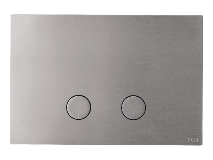 На изображении товар Панель Hydroplate CeaDesign двойного смыва бочка Tece, цвет сталь от официального представителя в Москве