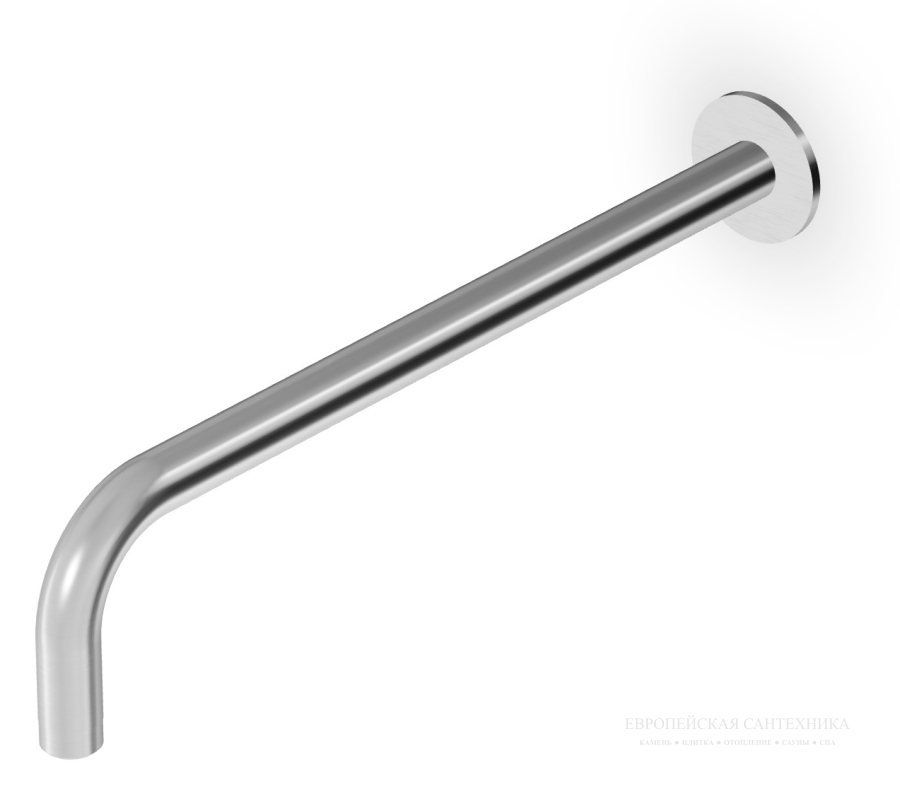 Держатель верхнего  душа Zucchetti Shower, L.350 мм, настенный, цвет матовая нержавеющая сталь