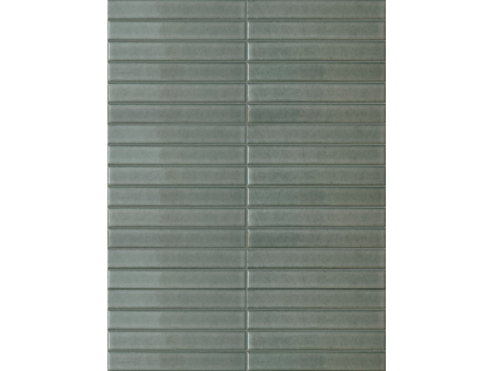 На изображении товар Terratinta Ceramics Мозаика, керамогранит Mosaico Stick Glossy Willow Green Mosaico 29x30 / 5.5 от официального представителя в Москве