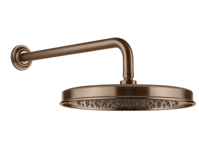На изображении товар Верхний душ Gessi Venti20, настенный, Ø300 мм, цвет Copper Brushed PVD от официального представителя в Москве