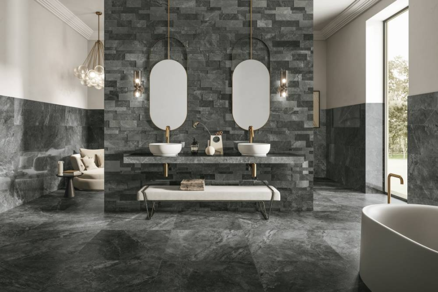 REFIN Керамогранит RIVER GRAPHITE SOFT R 40x80 - изображение 2