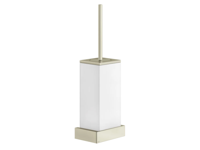 На изображении товар Ёршик Gessi Rettangolo, настенный, цвет White/Nickel PVD от официального представителя в Москве