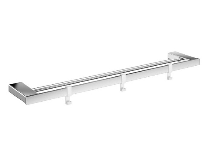 На изображении товар Полотенцедержатель двойной с 3 крючками, Emco Loft, 642 х 24 мм, хром от официального представителя в Москве