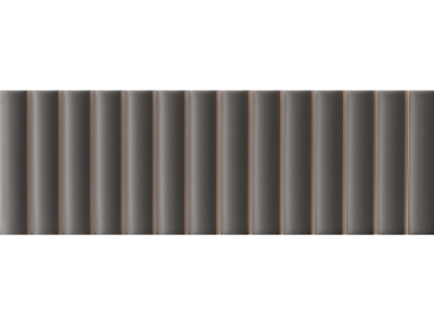 На изображении товар Micro. Керамогранит 3D Forms Fluted Mud 10X30 от официального представителя в Москве