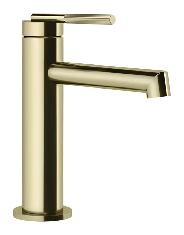 Смеситель для раковины Gessi Ingranaggio, без донного клапана, цвет Brass PVD