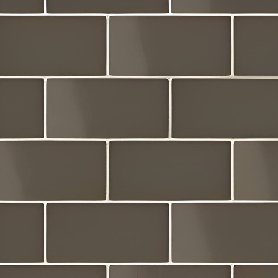 Micro. Керамогранит Microtiles Subway Mix Glaze Coffee 30,1X30,1