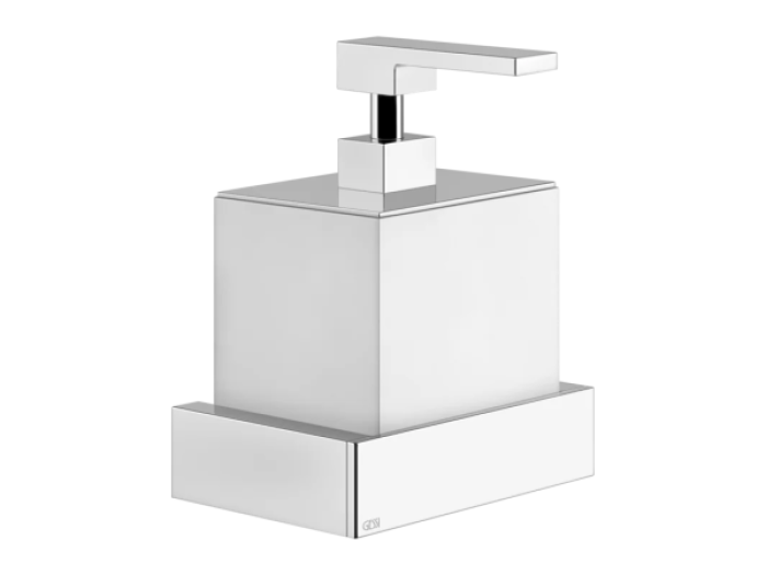 На изображении товар Дозатор для жидкого мыла Gessi Rettangolo, настенный, цвет Chrome от официального представителя в Москве