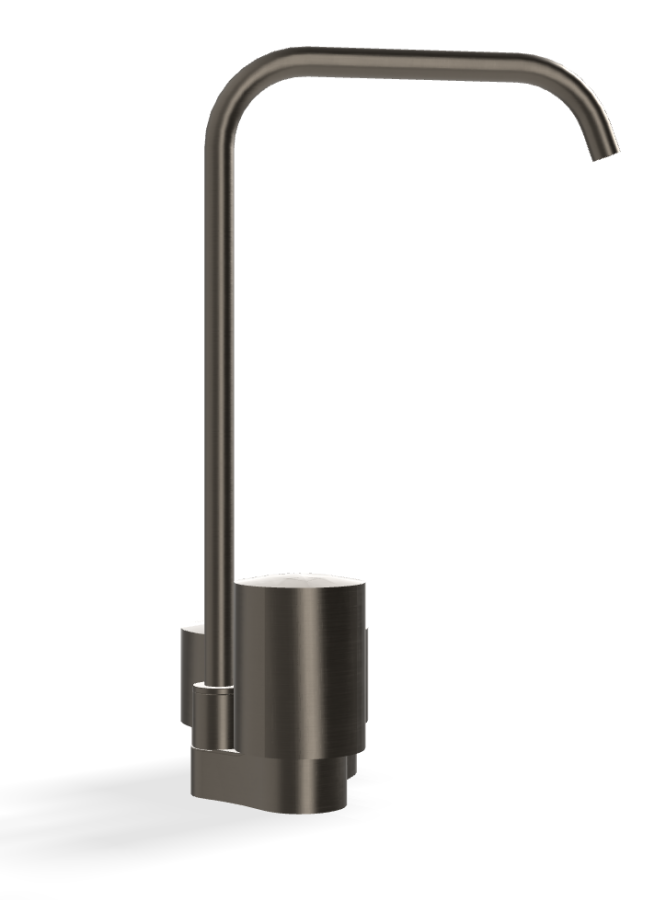 Смеситель для раковины Carlo Frattini SO, без ручек, c вращающимся изливом Ø10 мм, донным клапаном Click-Clack, 2 гибкими шлангами, L-149 мм, цвет чёрный хром брашированный - изображение 2