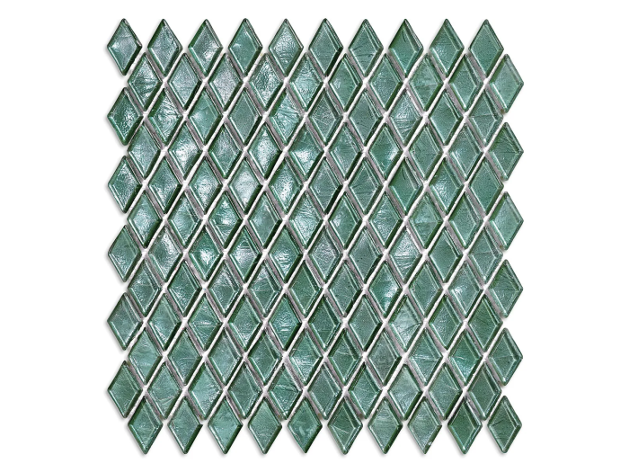 На изображении товар Sicis Стеклянная мозаика Diamond ITEM H1 Guaniamo chips size 23х40 mm sheet size 229x272 mm от официального представителя в Москве