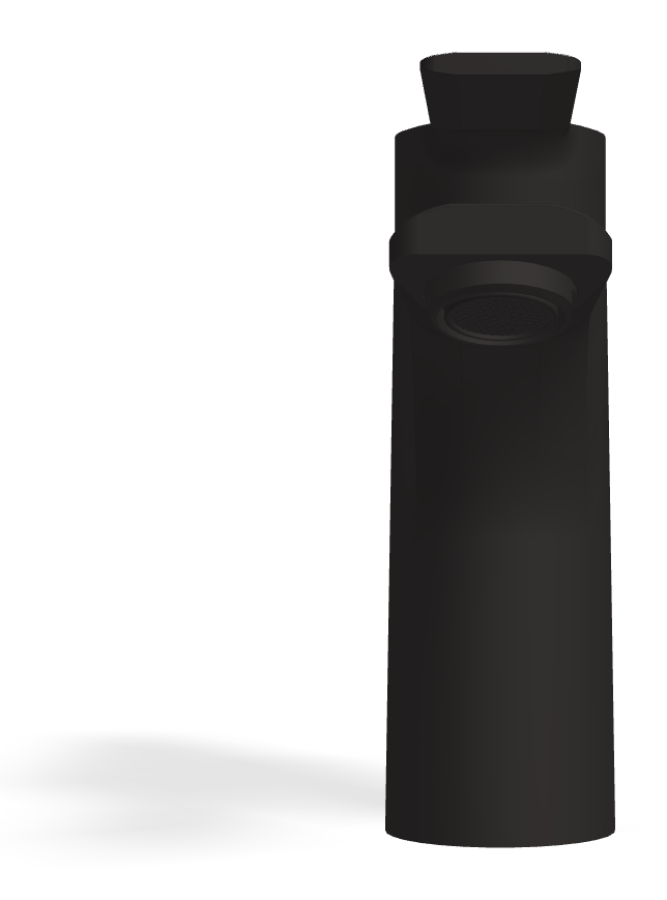 Смеситель для раковины Carlo Frattini Mast, однорычажный, с 2 гибкими шлангами, без донного клапана, Н-146 мм, цвет чёрный матовый - изображение 1