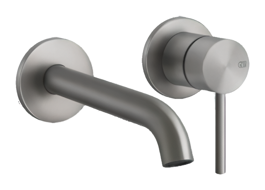 Смеситель для раковины Gessi 316, настенный, встраиваемый, цвет steel Brushed - изображение 2