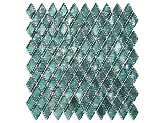 На изображении товар Sicis Стеклянная мозаика Diamond ITEM T45 Regent chips size 23х40 mm sheet size 251x253 mm от официального представителя в Москве