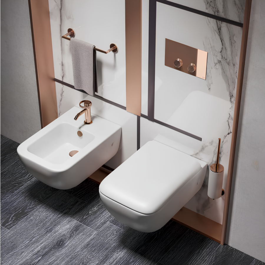 Ёршик Gessi Anello, настенный, цвет White/Finox Brushed Nickel - изображение 1