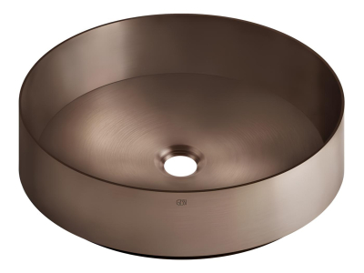 Раковина Gessi, накладная, без перелива, Ø400хh125 мм, цвет Copper Brushed PVD