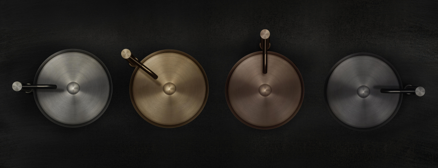 Раковина Gessi, накладная, без перелива, Ø400хh125 мм, цвет Copper Brushed PVD - изображение 6