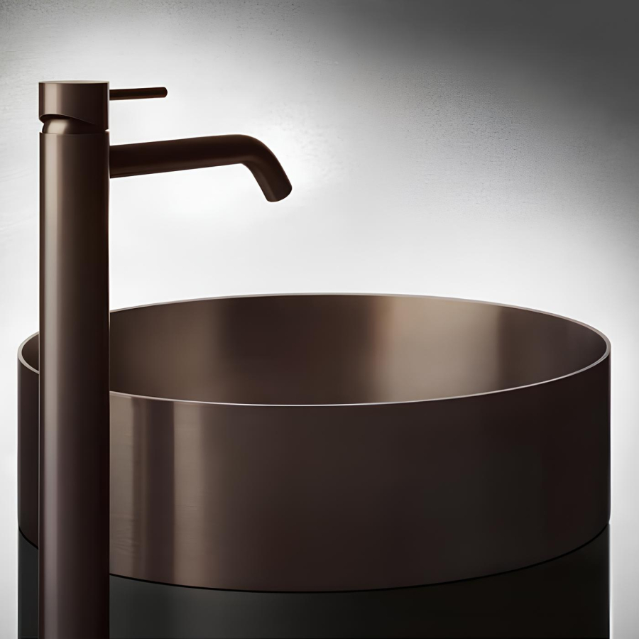 Раковина Gessi, накладная, без перелива, Ø400хh125 мм, цвет Copper Brushed PVD - изображение 1