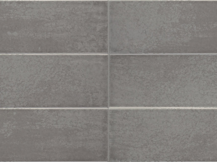 На изображении товар Iris Ceramica Керамическая плитка Maiolica Grigio glossy 10x30 от официального представителя в Москве