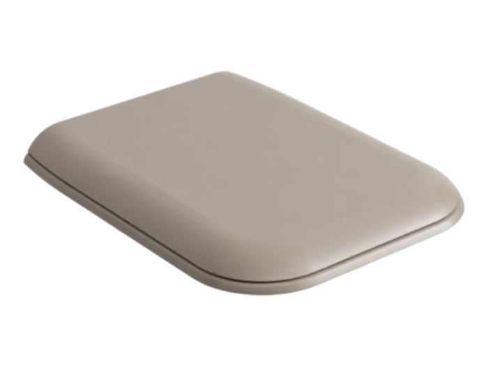 На изображении товар Сиденье для унитаза Cielo Shui Comfort, с механизмом плавного закрывания, цвет Arenaria от официального представителя в Москве