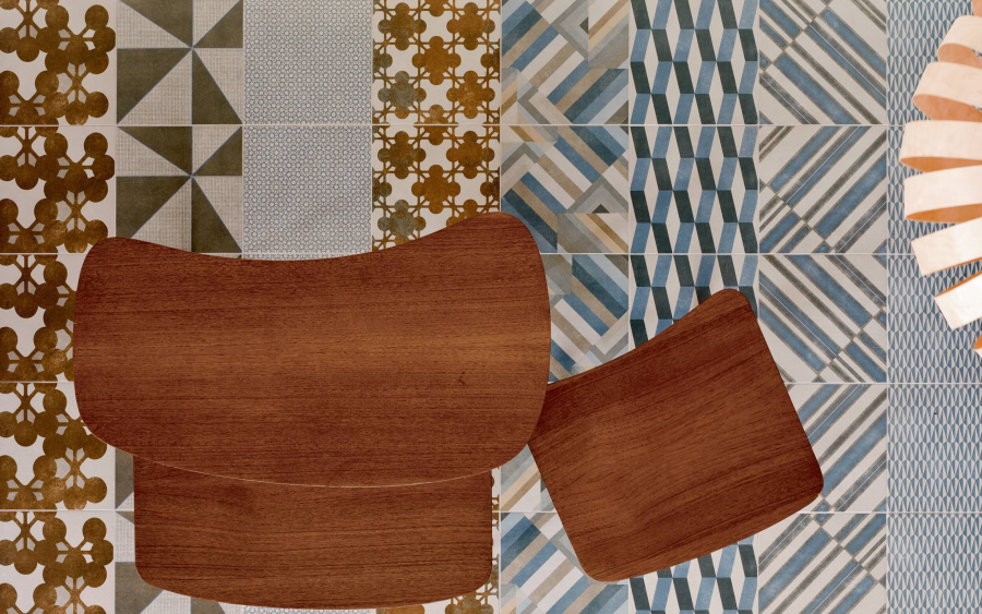 Mutina Керамогранит Azulej Estrela Grig 20x20 - изображение 2