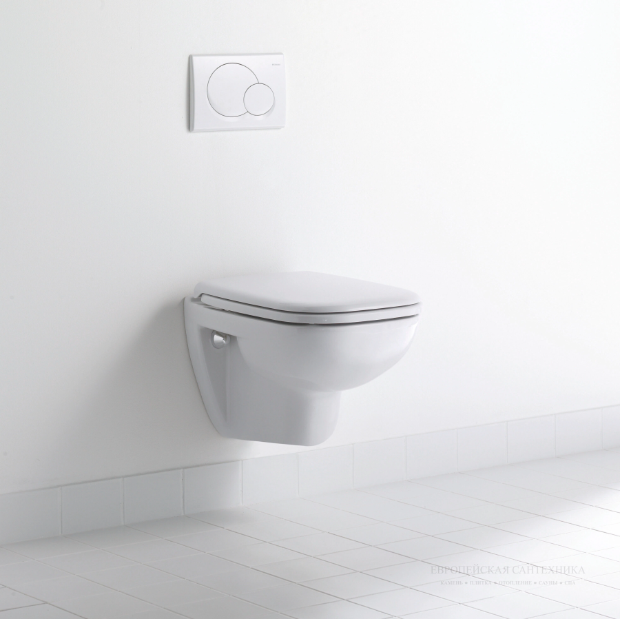 Унитаз подвесной Duravit D-Code в комплекте с сиденьем с крышкой, # 25350900 + # 0067390000, цвет белый - изображение 16