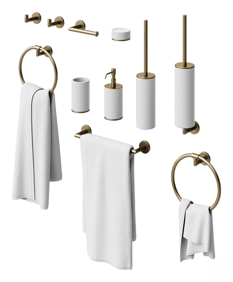 Стакан Gessi Inciso, настольный, ⌀75х127 мм, цвет White/Nickel PVD - изображение 4