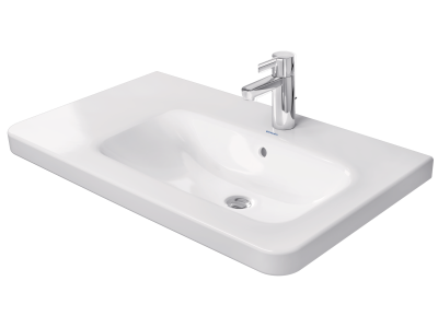 Раковина Duravit DuraStyle для мебели, 800х480 мм, чаша справа, с переливом, с 1 отверстием под смеситель, цвет белый с покрытием WonderGliss