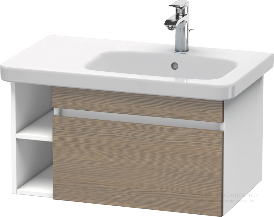 Раковина Duravit DuraStyle для мебели, 800х480 мм, чаша справа, с переливом, с 1 отверстием под смеситель, цвет белый с покрытием WonderGliss - изображение 3