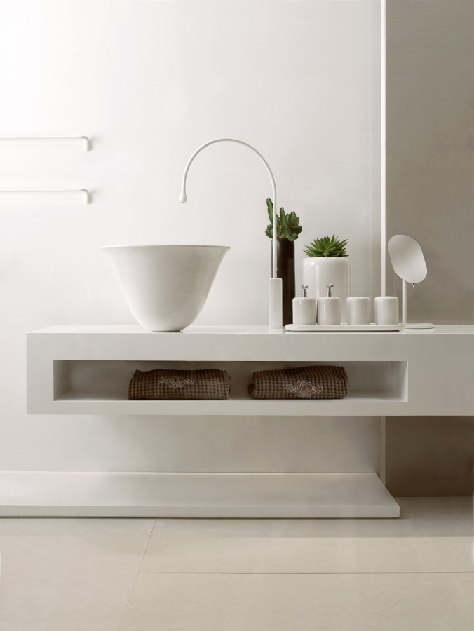 Стакан Gessi Goccia, настольный, ø90 мм, цвет White/Chrome - изображение 3