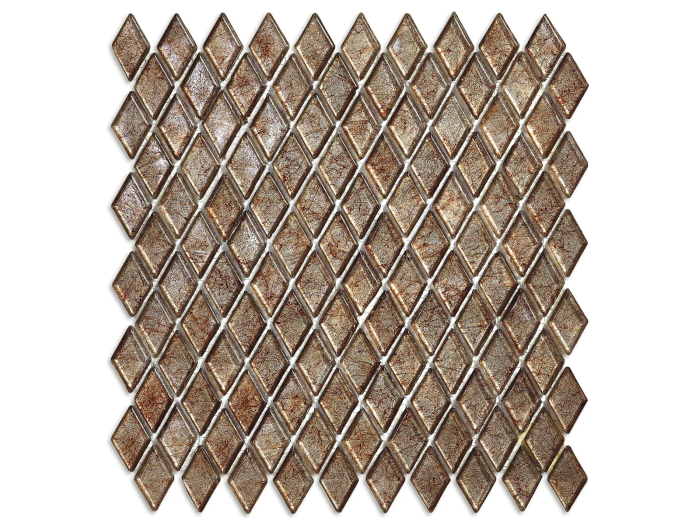 На изображении товар Sicis Стеклянная мозаика Diamond ITEM T45 Nanorod chips size 23х40 mm sheet size 251x253 mm от официального представителя в Москве