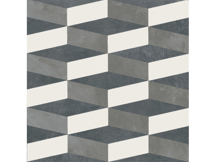 На изображении товар Mutina Керамогранит Azulej Cubo Nero 20x20 от официального представителя в Москве