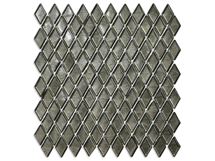 На изображении товар Sicis Стеклянная мозаика Diamond ITEM T45 Trisakti chips size 23х40 mm sheet size 251x253 mm от официального представителя в Москве