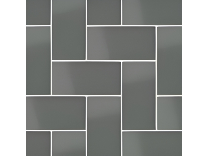 На изображении товар Micro. Керамогранит Microtiles Herringbone Glaze Graphite 40,2x40,2 от официального представителя в Москве
