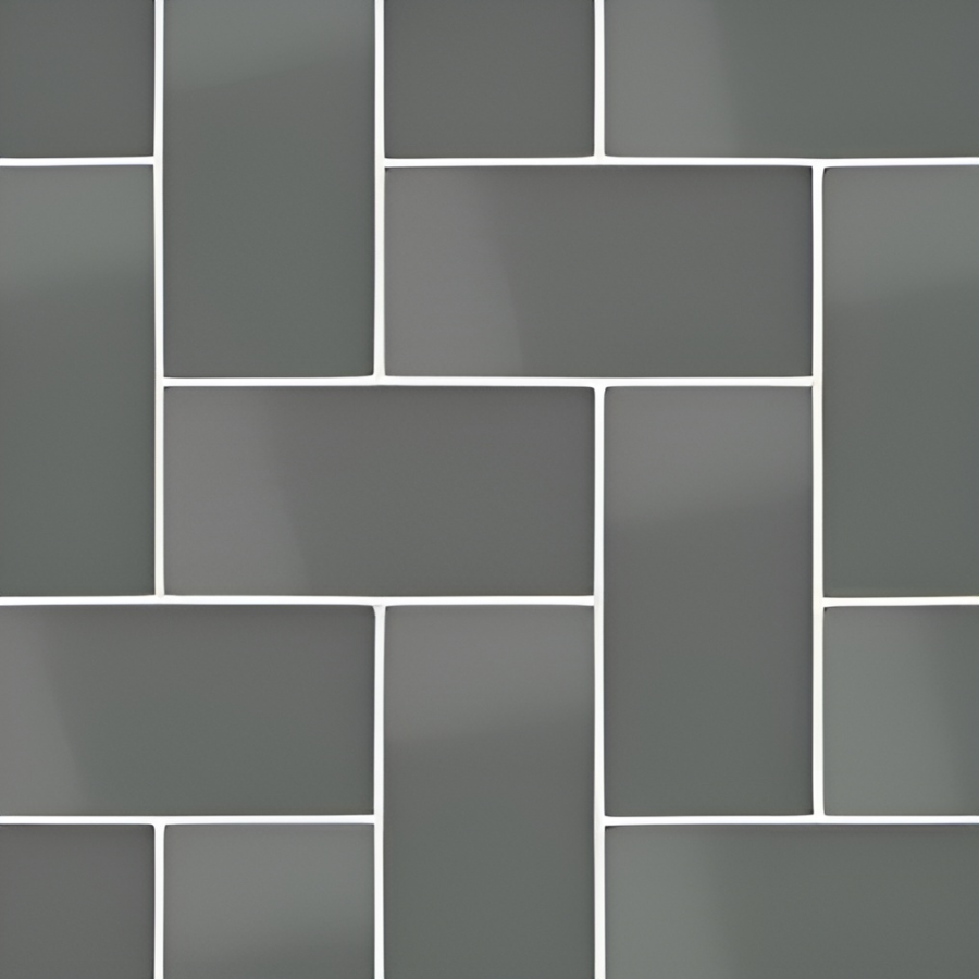 Micro. Керамогранит Microtiles Herringbone Glaze Graphite 40,2x40,2