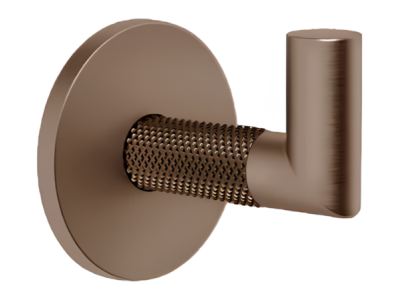 На изображении товар Крючок Gessi Anello, настенный, Ø50, цвет Copper Brushed PVD от официального представителя в Москве