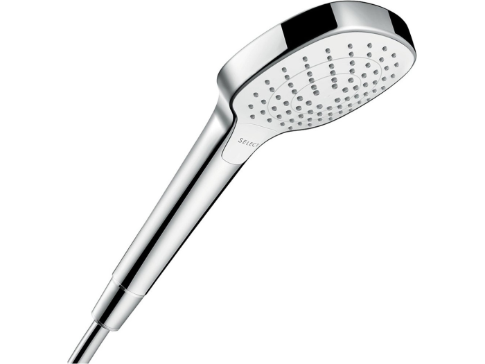 На изображении товар Ручной душ Hansgrohe Cromo Select E Vario, цвет белый/ хром от официального представителя в Москве