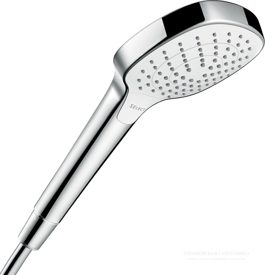 Ручной душ Hansgrohe Cromo Select E Vario, цвет белый/ хром